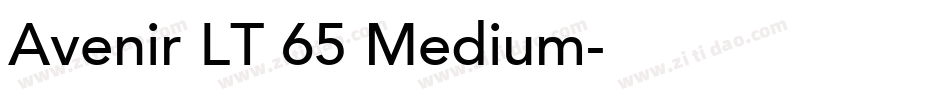 Avenir LT 65 Medium字体转换